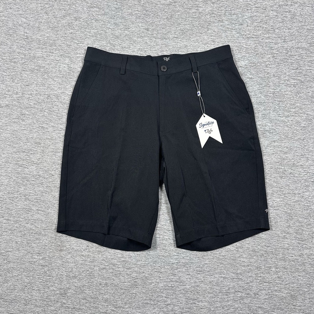 1764 Golf Shorts Mens Size 30 Black Signature Collection Performance Stretch